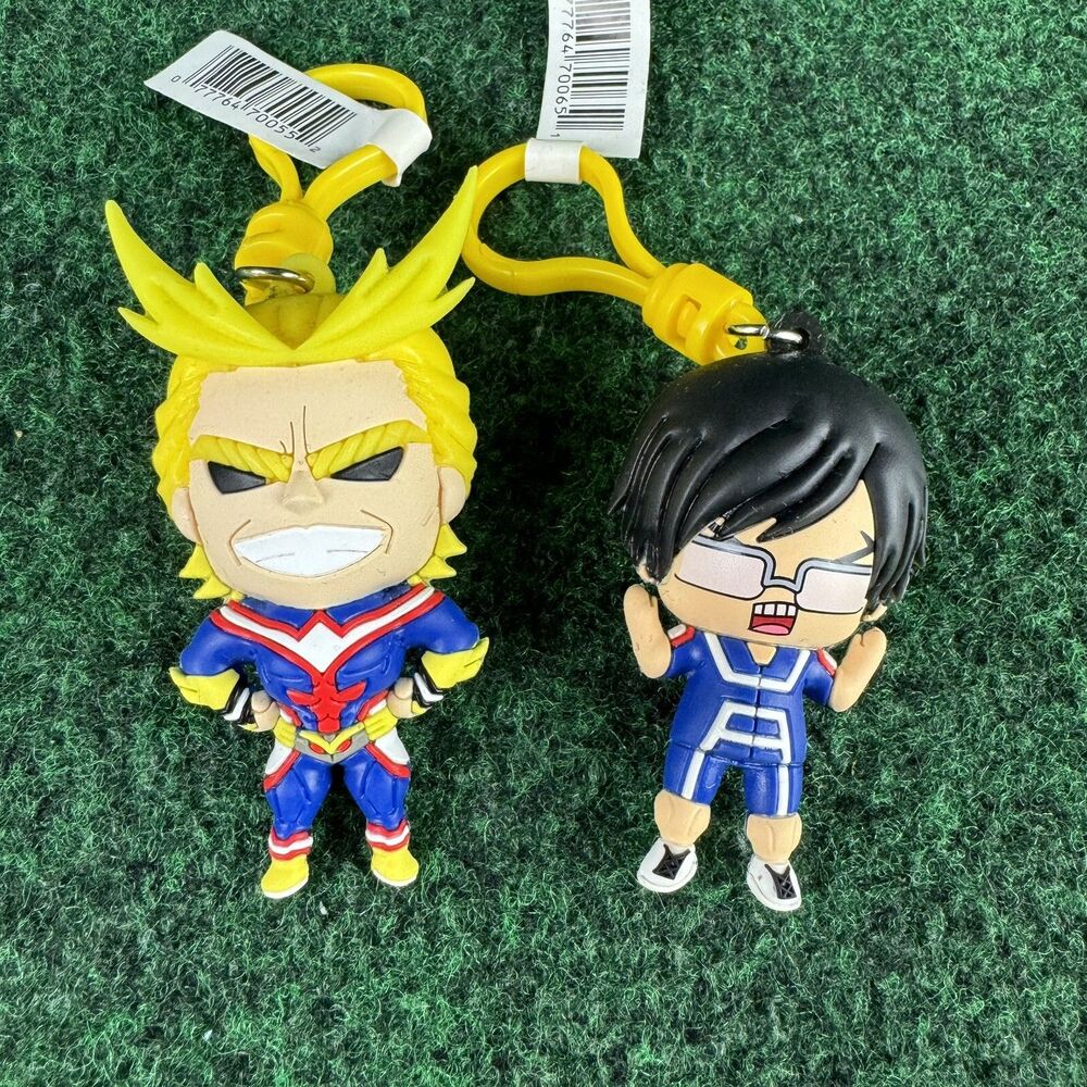 My Hero Academia Figure Keychain Charm All Might And Tenya Lida
